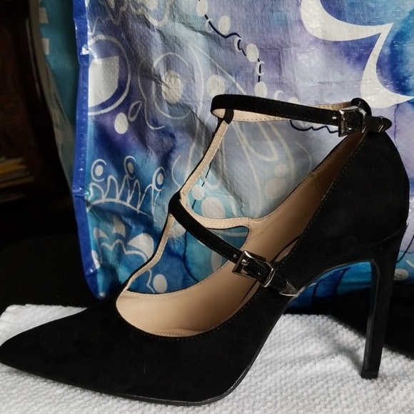 Black suede Zara 4 inches heels - Picture 5 of 5